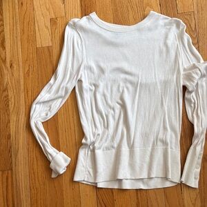 Halogen Cream Long Sleeve Top